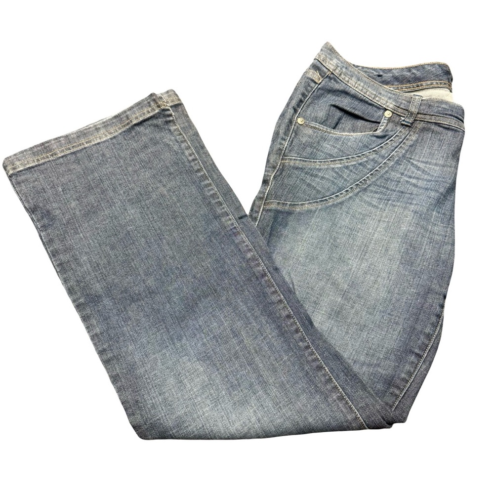 DKNY Blue Straight Leg Jeans Size 13 Y2K Retro Vintage Denim Classic Fit